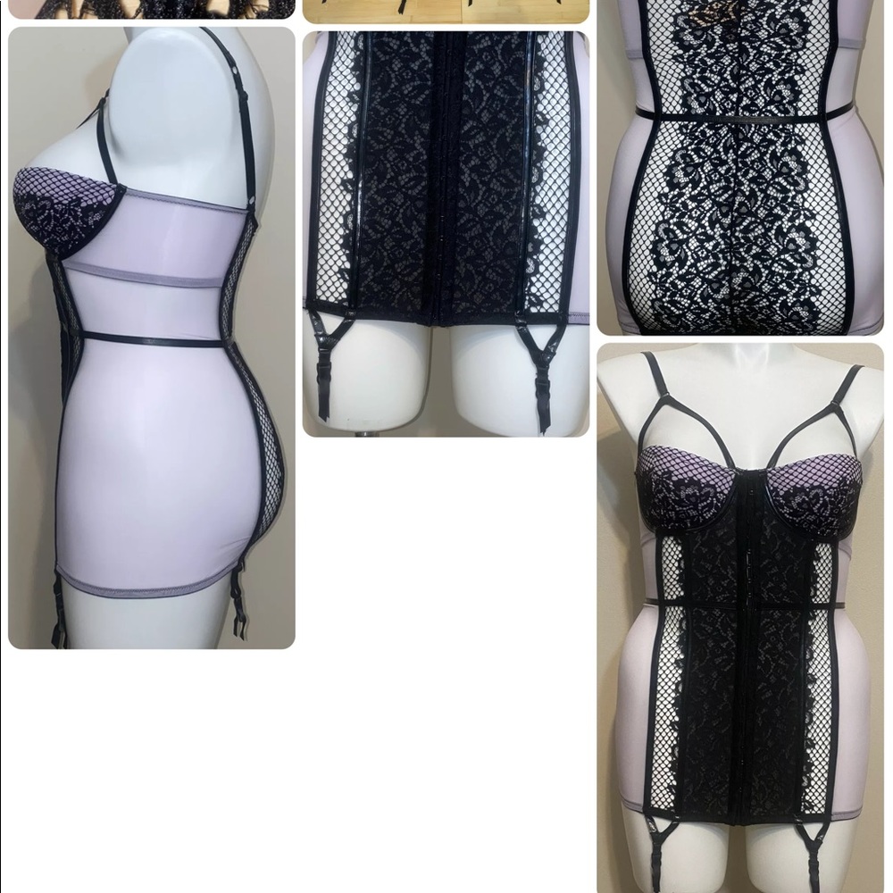 Victoria's Secret Bustier/Corset 36D, Violet, NWT - Picture 13 of 15